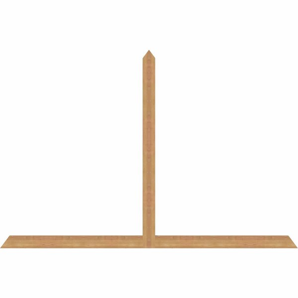 Ekena Millwork Portland Timber Gable Bracket, Western Red Cedar, 84"W x 56"H x 1 1/2"D x 3 1/2"F, 16/12 Pitch GBW084X56X0204POR00SWR - main
